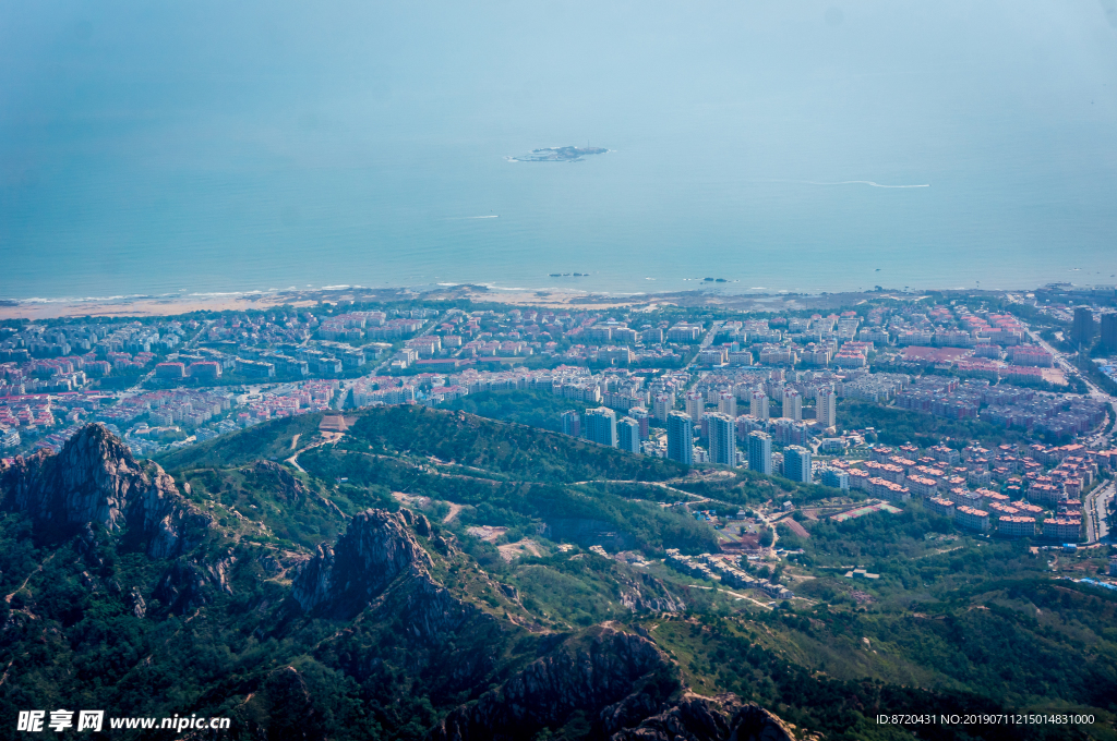 山东青岛城市海景风光