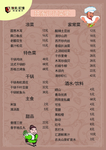 家常菜单