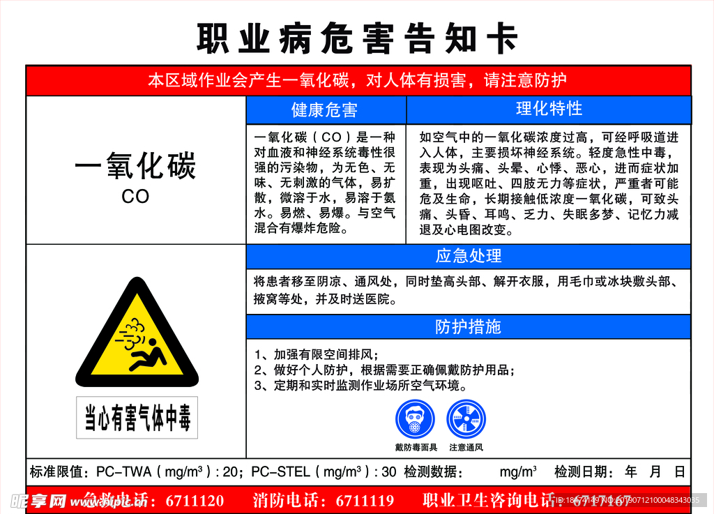 职业危害告知牌