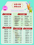 冷饮价格表