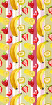 香蕉草莓四面连续图
