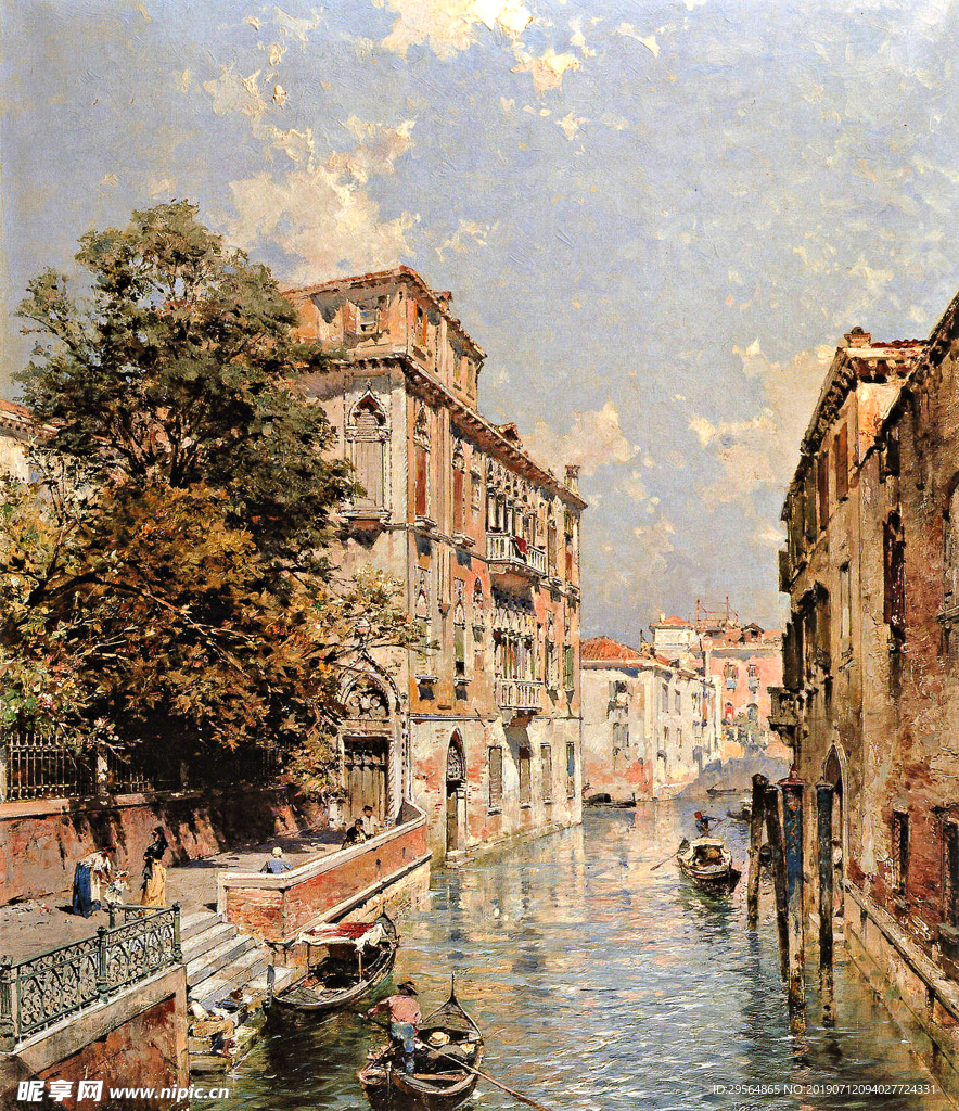 油画威尼斯电子油画