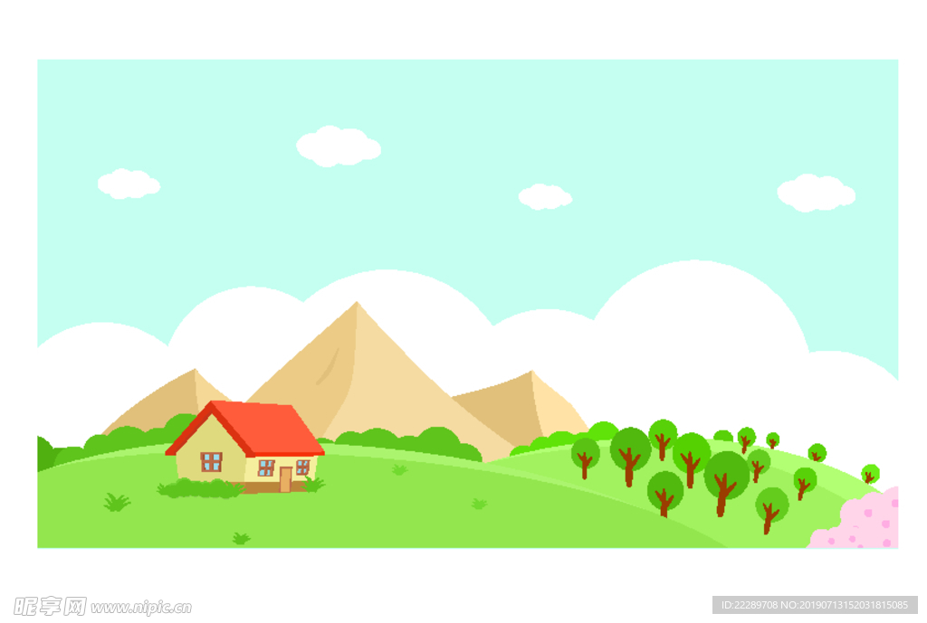 山脉风景图