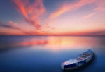 抽象夕阳湖背景