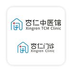 杏仁中医馆 杏仁门诊 标志