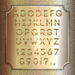 黑金字母数字