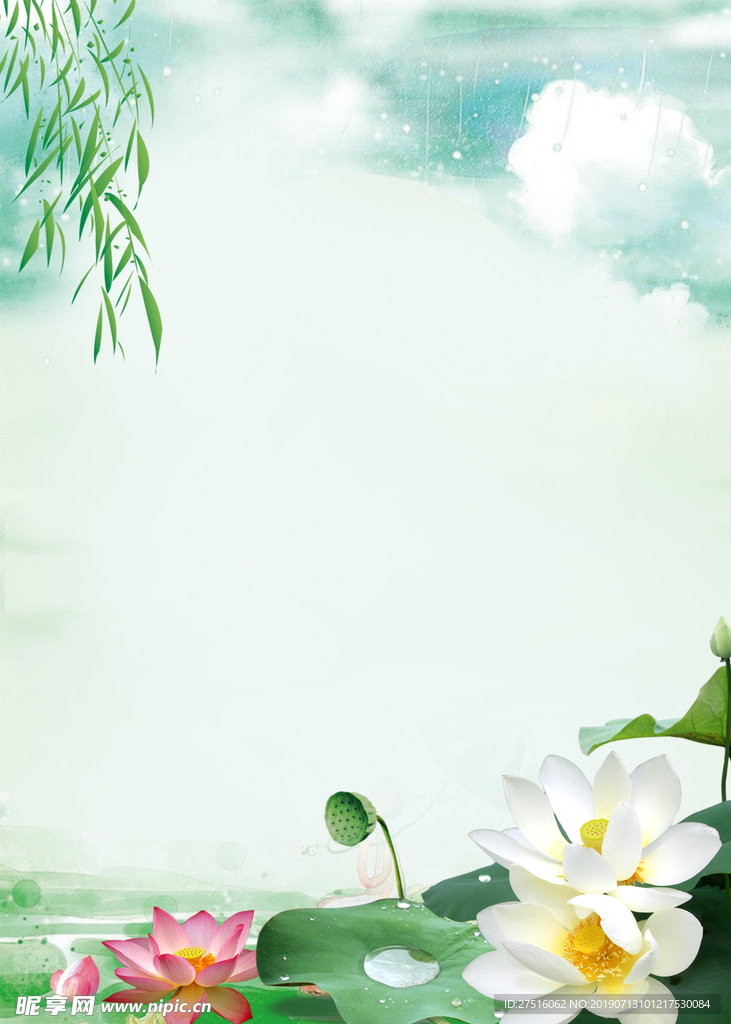 荷花背景