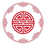 传统圆形万字纹