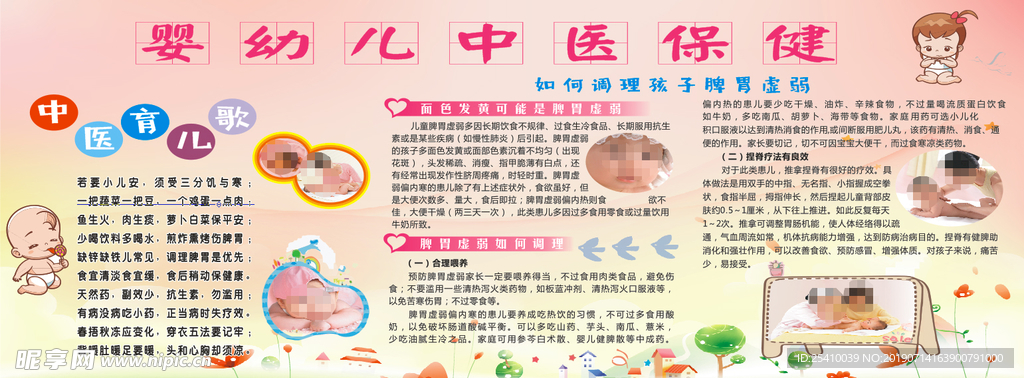 中医婴幼儿保健展板