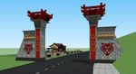 彝族风格旅游服务中心