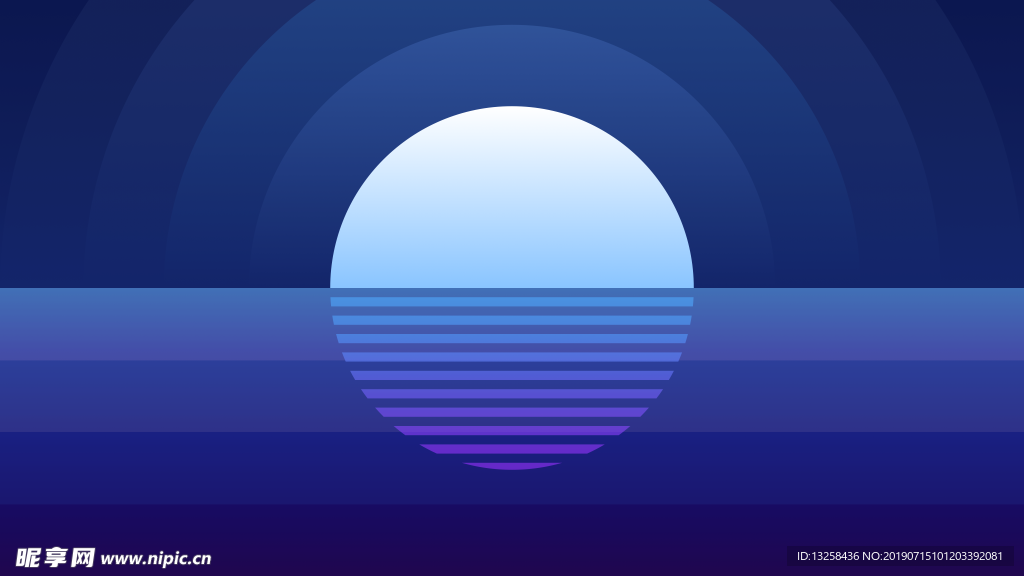 彩色几何插画