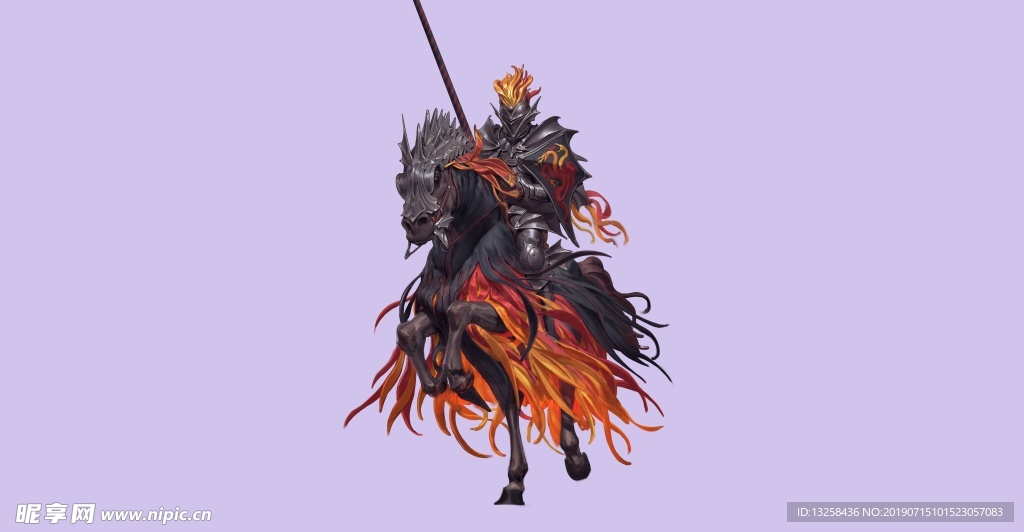 骑士插画