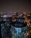 夜景郑州摄影图