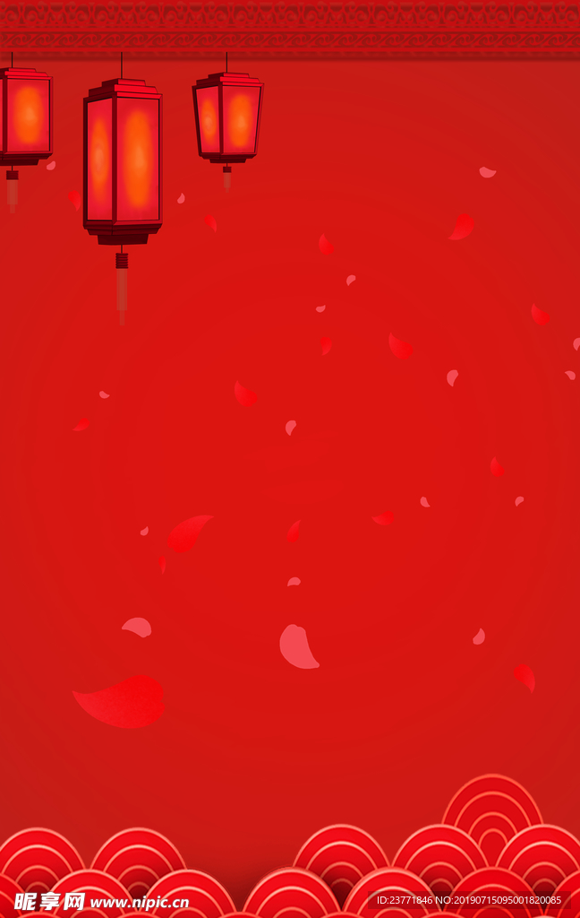 红色背景