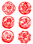 剪纸花纹