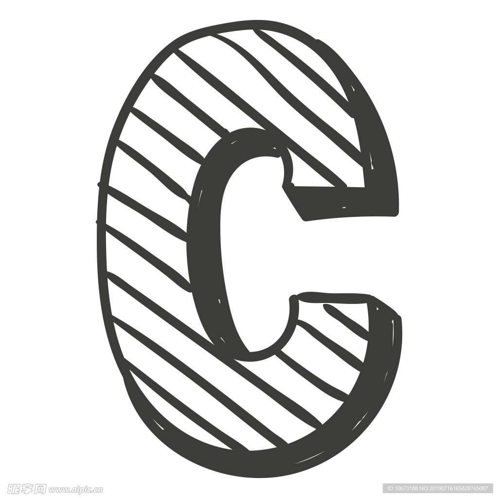 卡通字母
