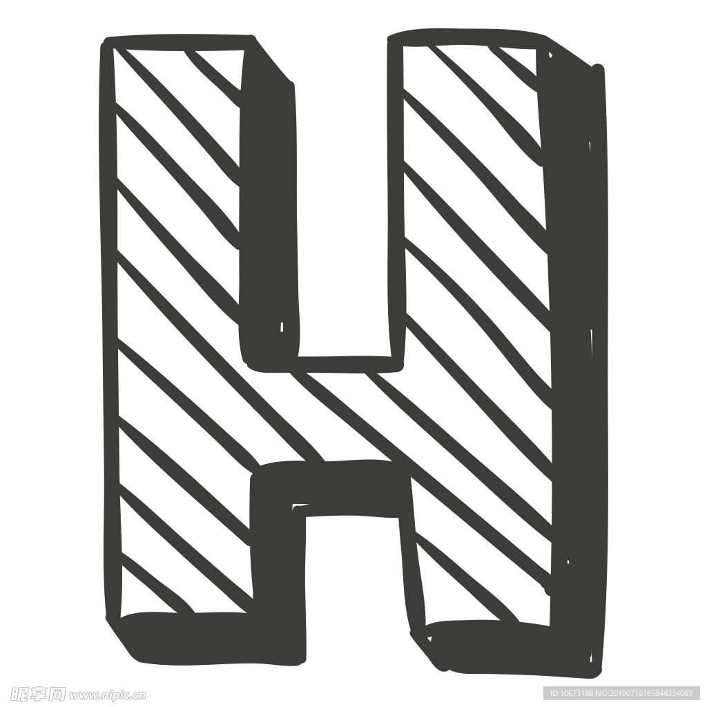 卡通字母