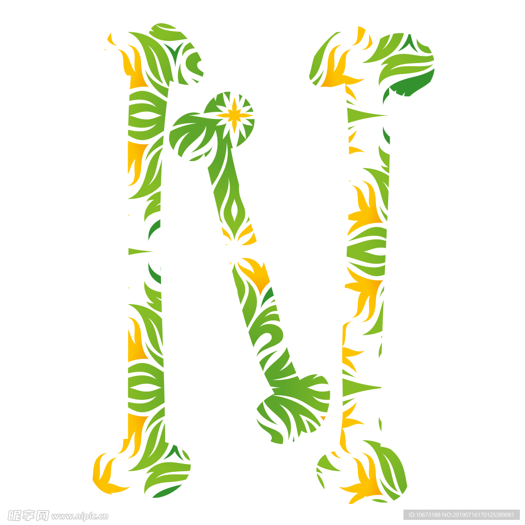 卡通字母