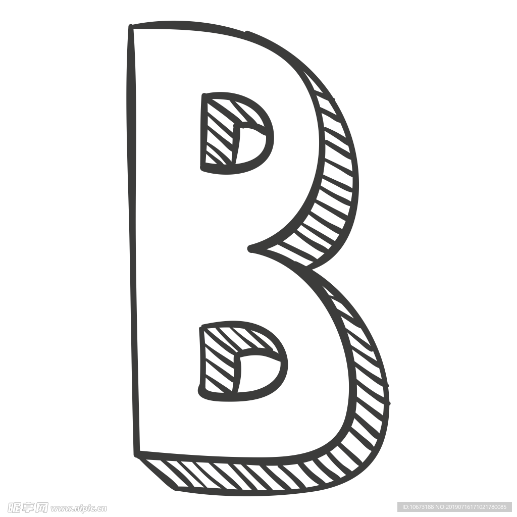 卡通字母