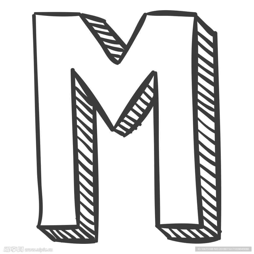 卡通字母