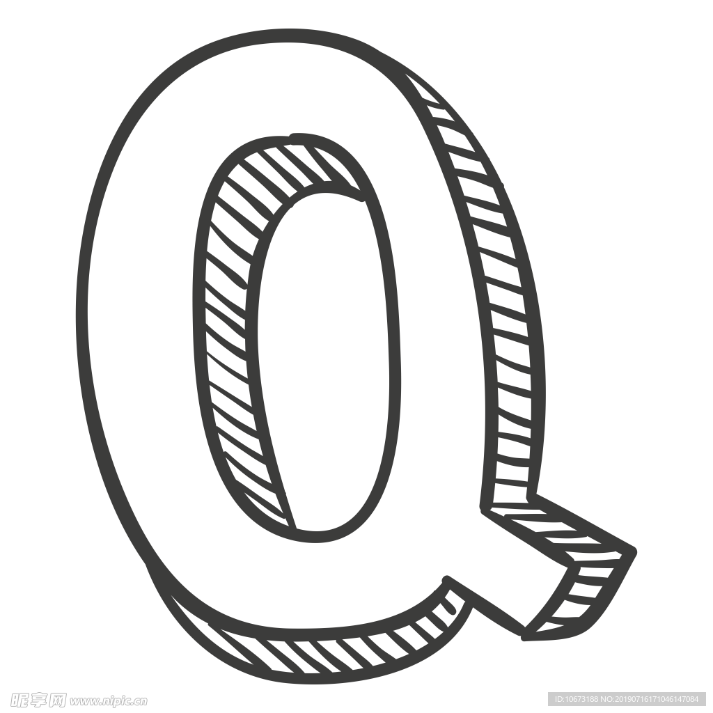 卡通字母