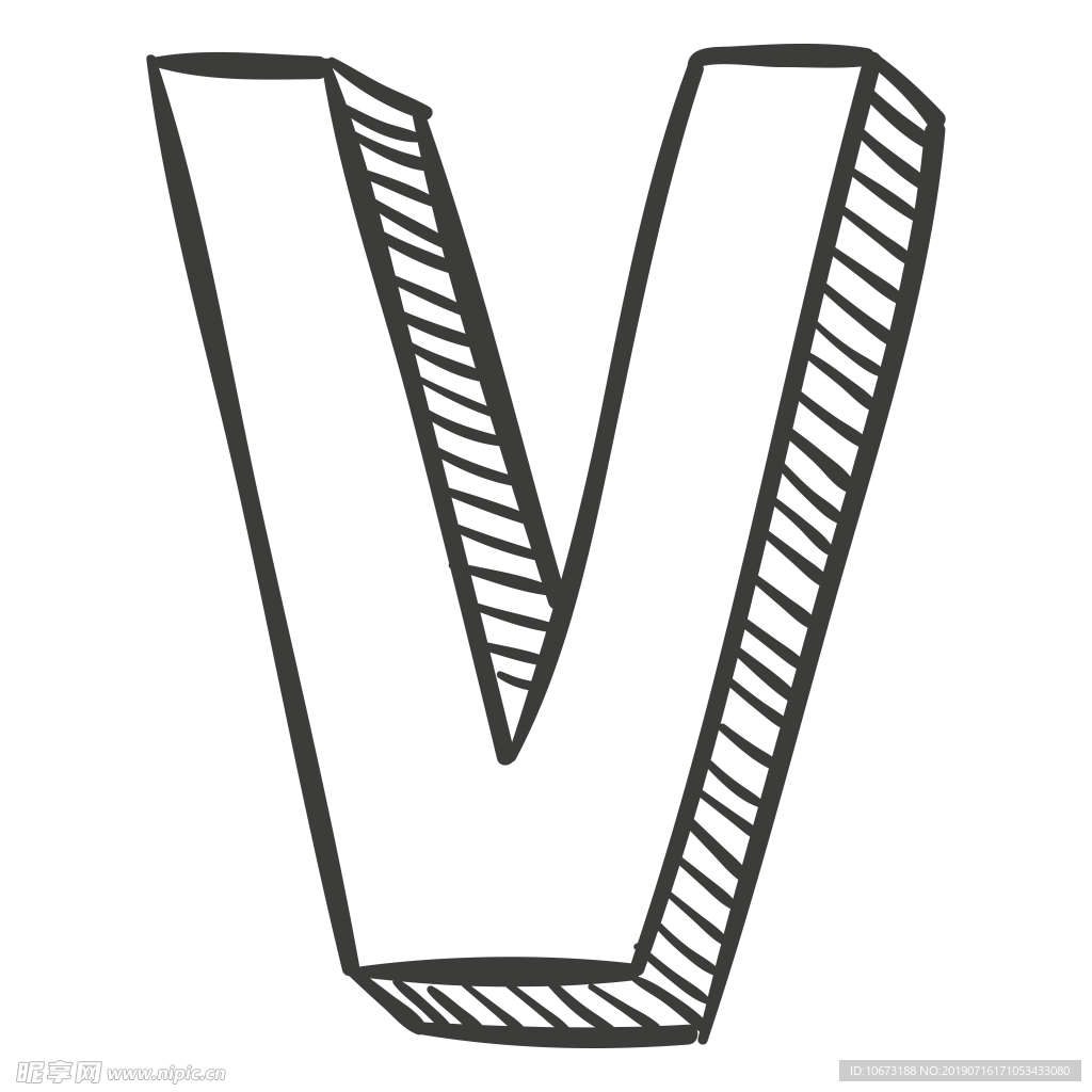 卡通字母