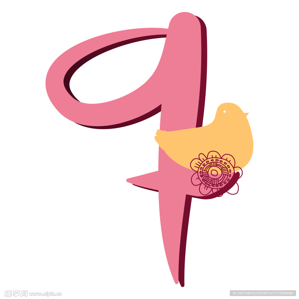 卡通字母