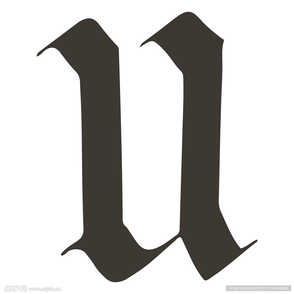 卡通字母