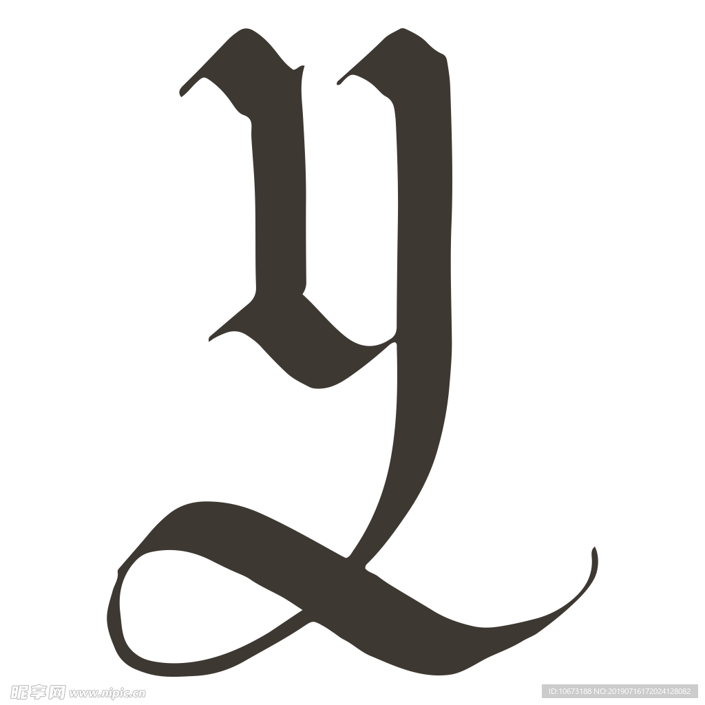 卡通字母