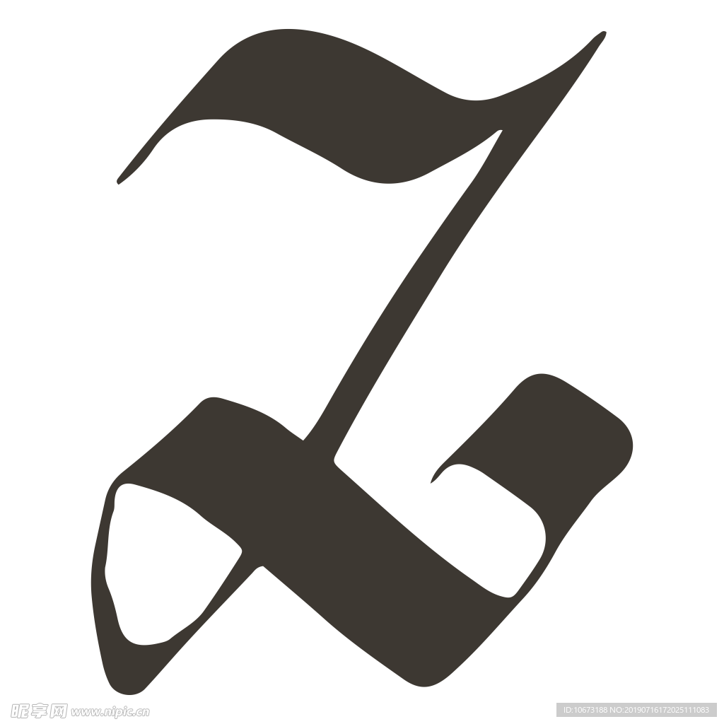 卡通字母