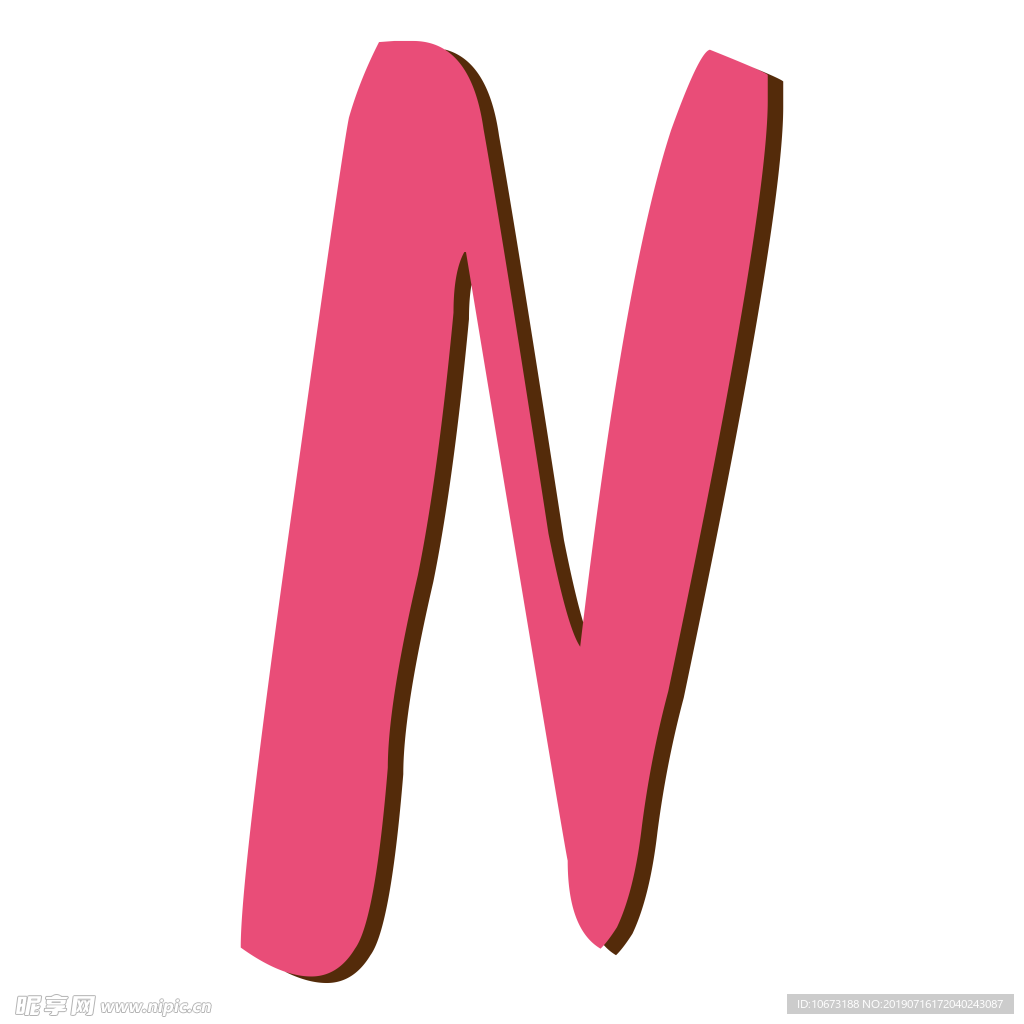 卡通字母