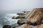 意境岩石海边