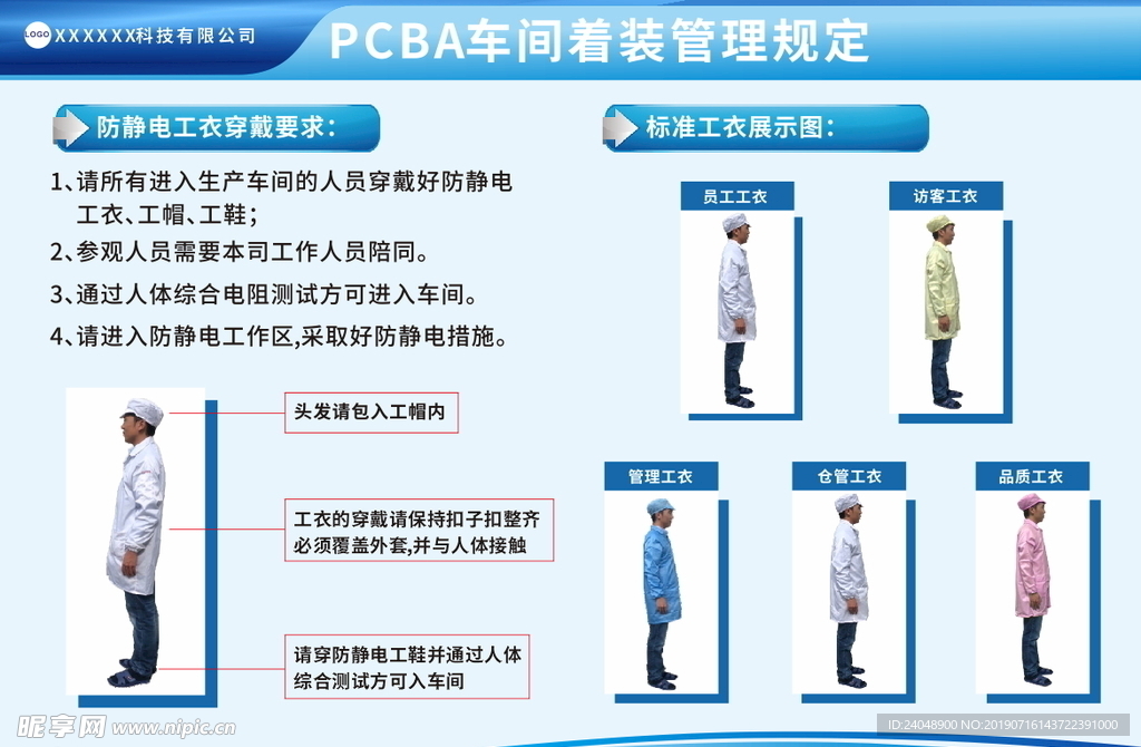 工厂车间着装管理规定