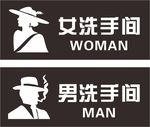 洗手间门牌