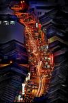 俯视城市夜景