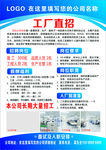 工厂招工牌