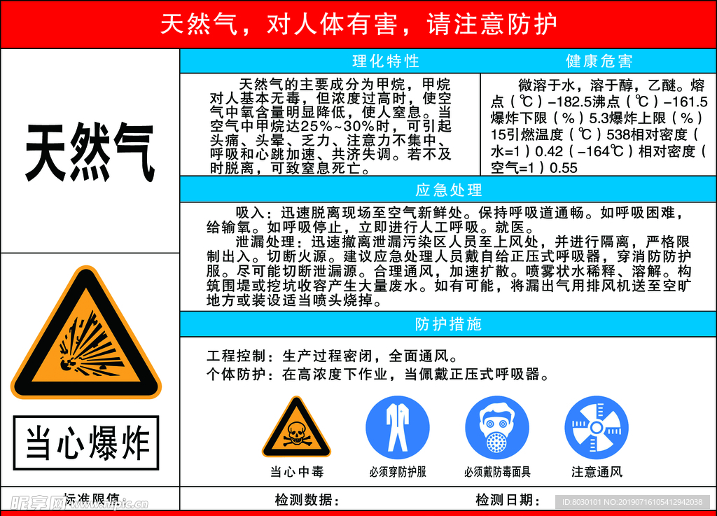 天然气危害告知牌