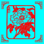 花卉剪纸