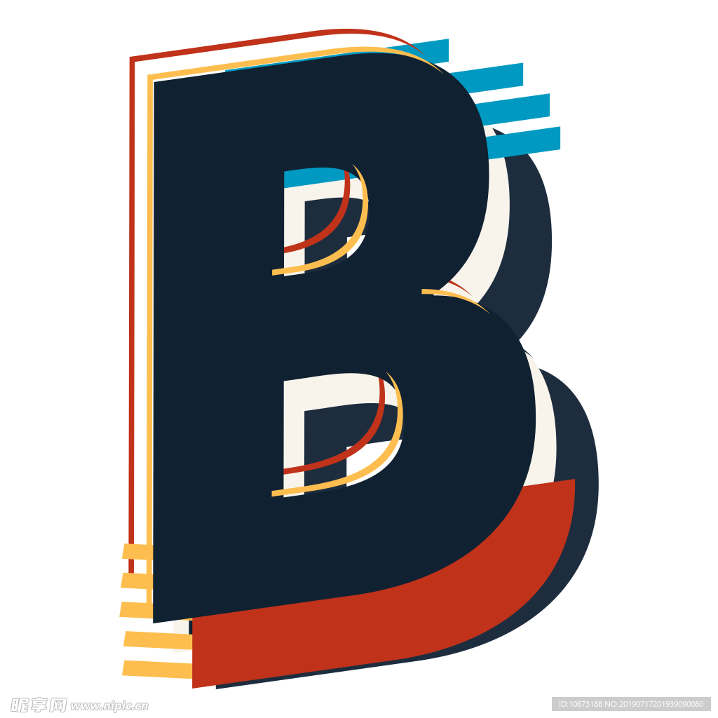 卡通字母