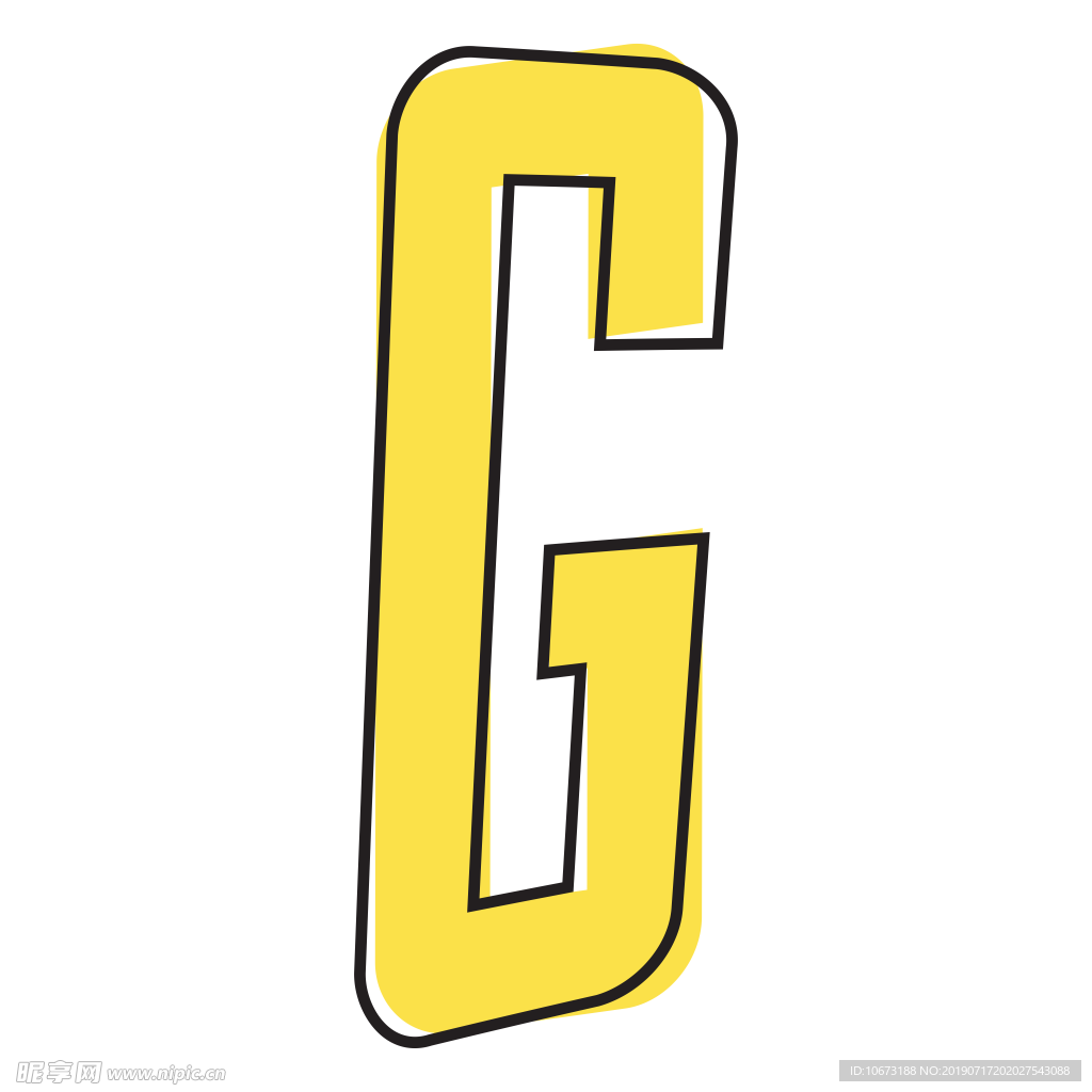 卡通字母