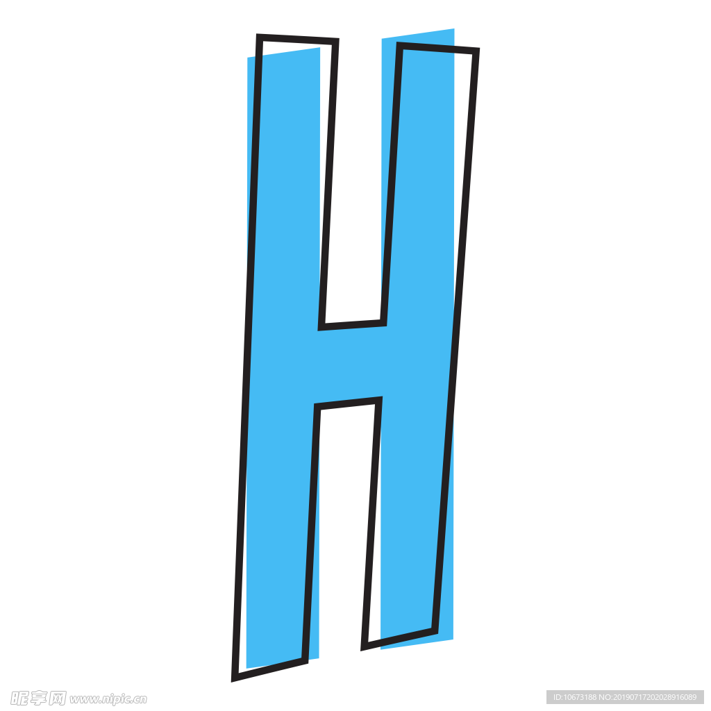 卡通字母