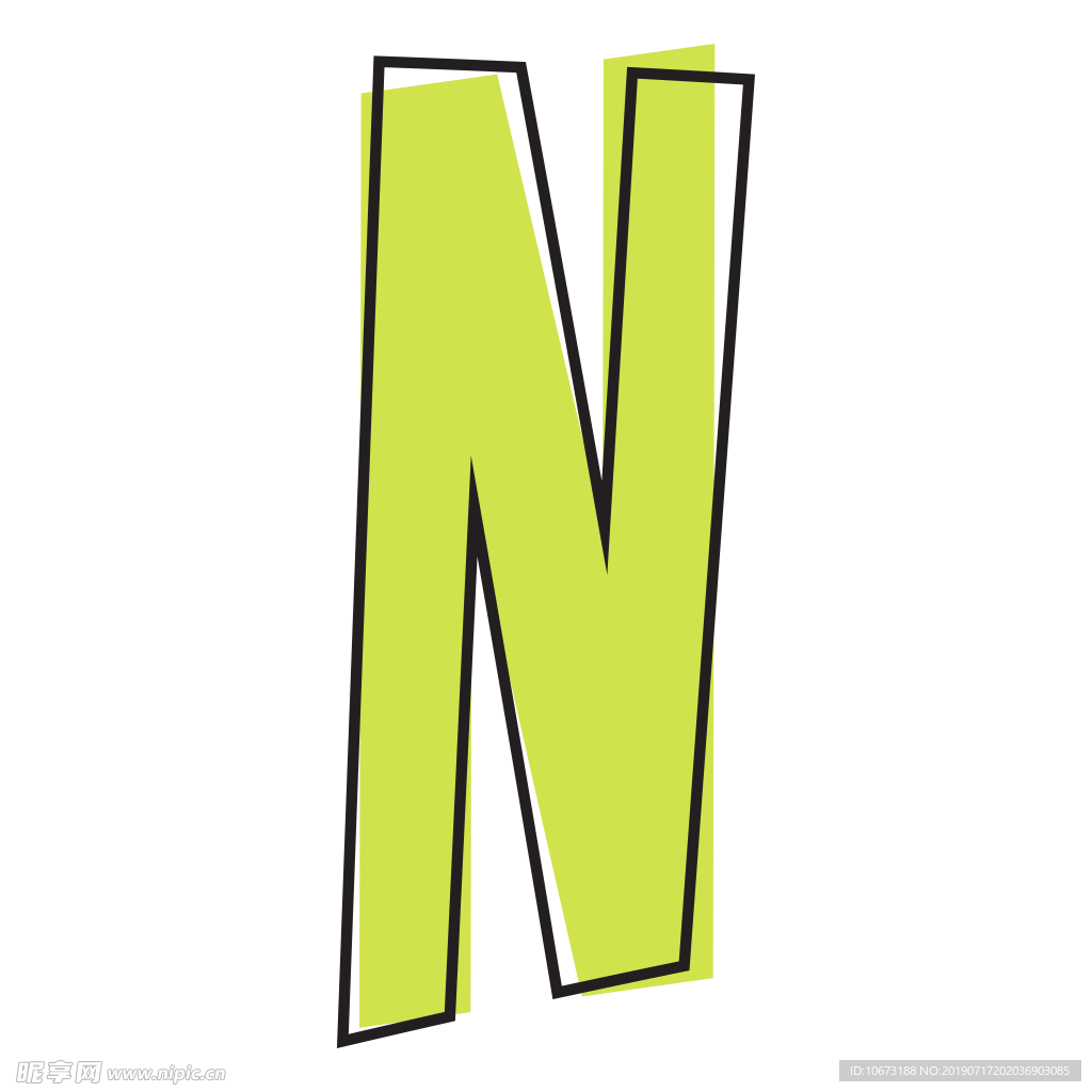 卡通字母
