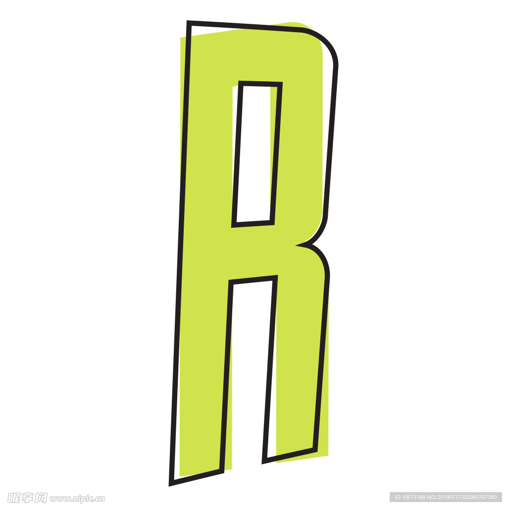 卡通字母