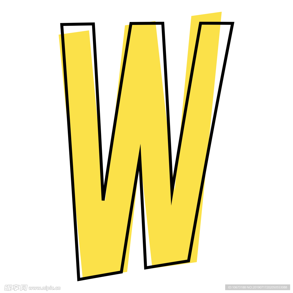 卡通字母