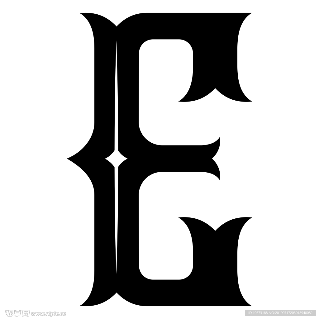卡通字母