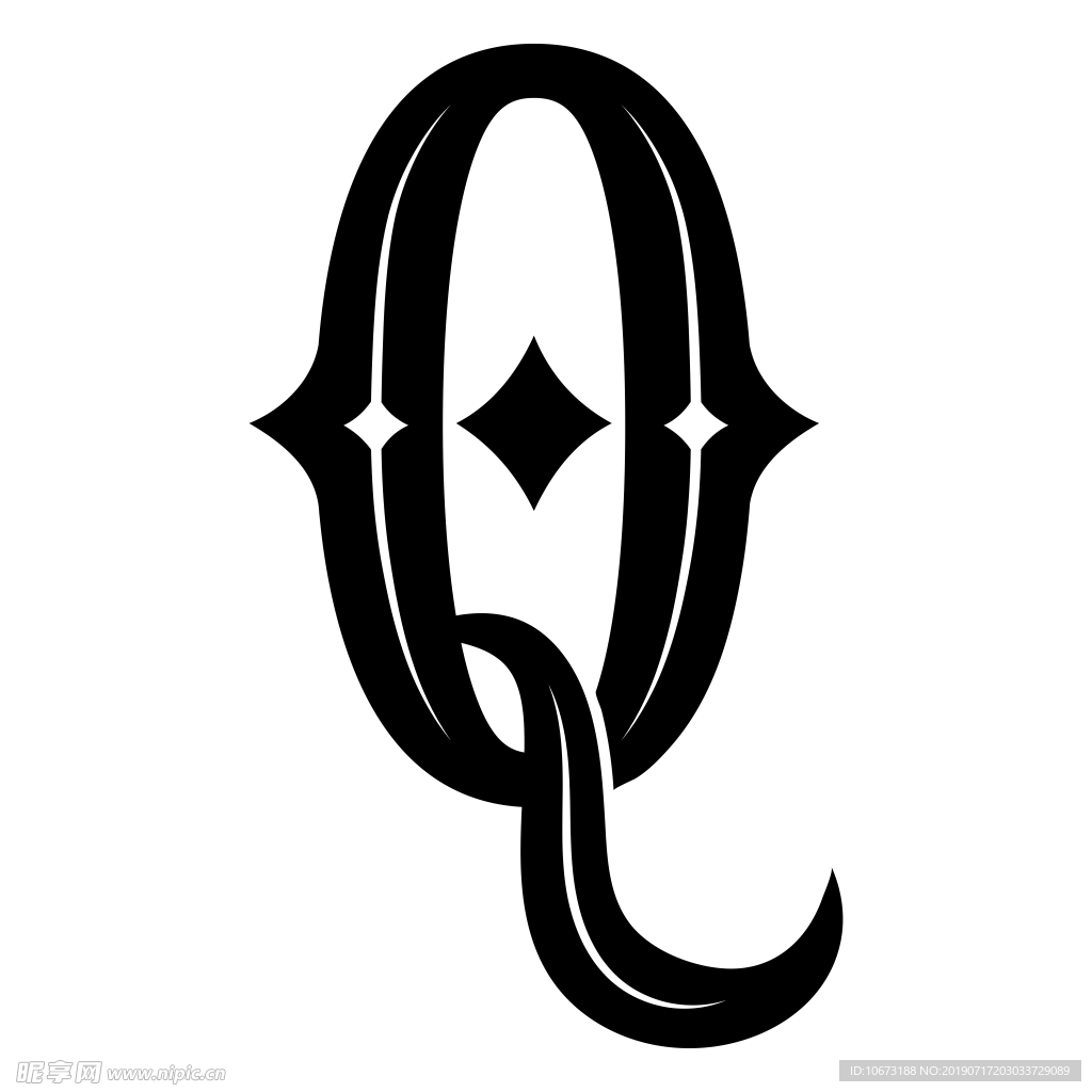 卡通字母