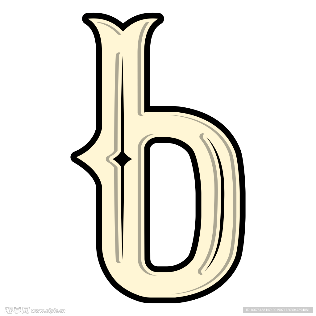 卡通字母