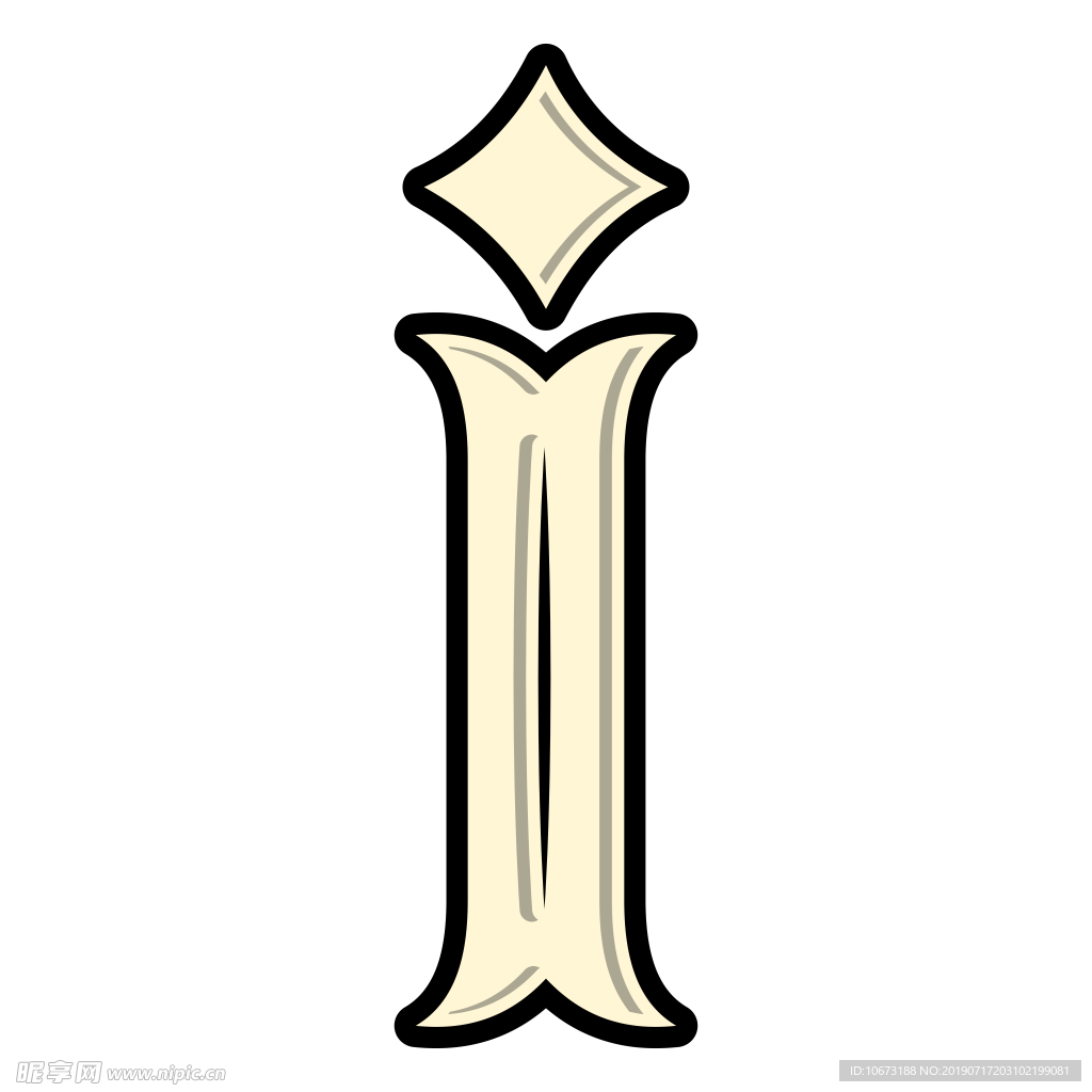 卡通字母