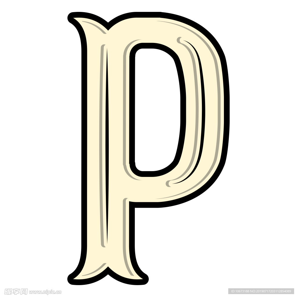 卡通字母