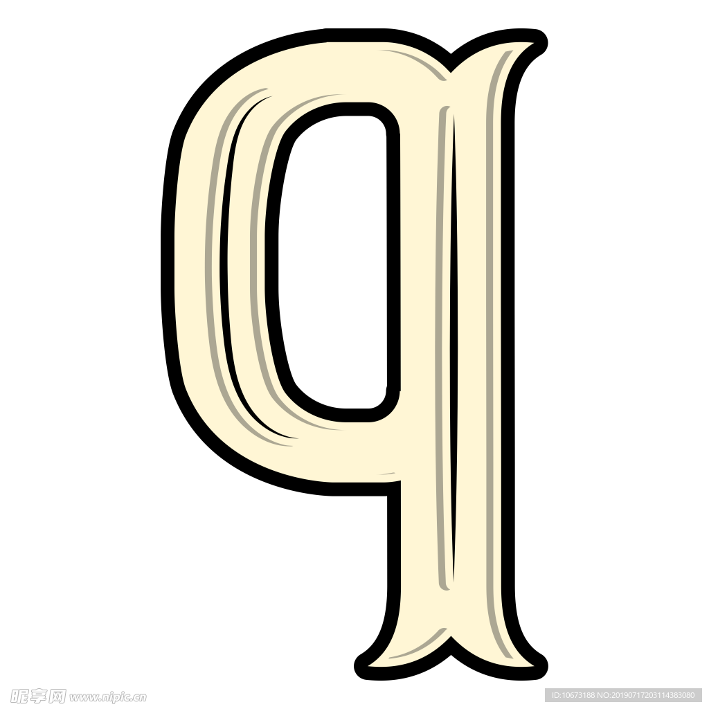卡通字母